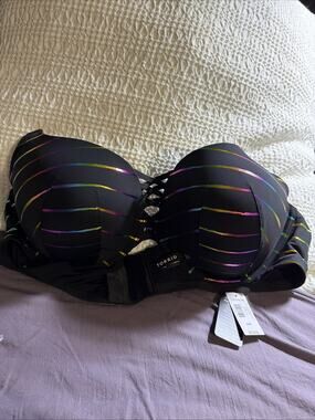 torrid xl plunge push up bra
